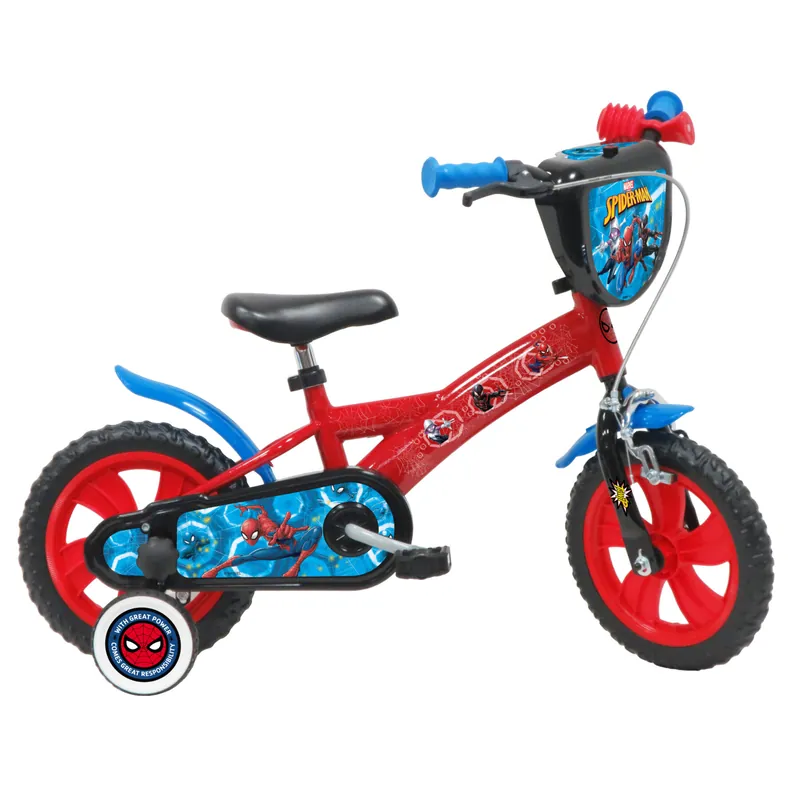 Bicicletta per bambini marvel spiderman 12" - perfetta per i piccoli eroi - Bimbostore
