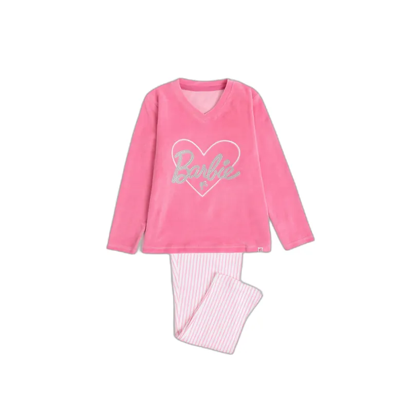 Pigiama a maniche lunghe per ragazza Barbie Love